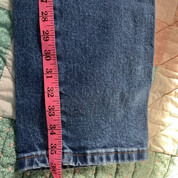 Vintage Wrangler Jeans Womens 7x36 Western Cowgirl Rodeo Cowboy Blue Denim Y2K - Picture 9 of 9